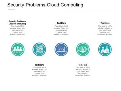 Security problems cloud computing ppt powerpoint presentation pictures grid cpb