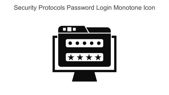 Security Protocols Password Login Monotone Icon In Powerpoint Pptx Png And Editable Eps Format