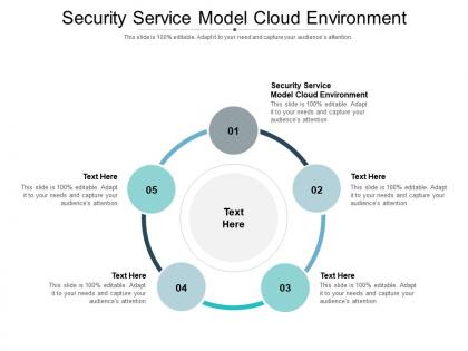 Security service model cloud environment ppt powerpoint presentation portfolio deck cpb