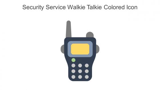Security Service Walkie Talkie Colored Icon In Powerpoint Pptx Png And Editable Eps Format