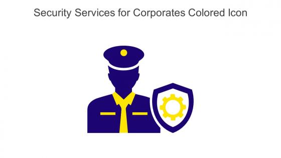 Security Services For Corporates Colored Icon In Powerpoint Pptx Png And Editable Eps Format