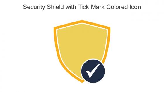 Security Shield With Tick Mark Colored Icon In Powerpoint Pptx Png And Editable Eps Format