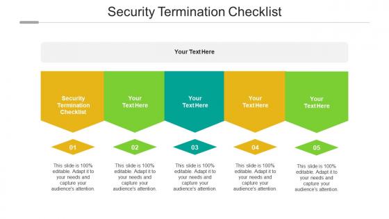 Security termination checklist ppt powerpoint presentation infographic cpb