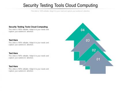 Security testing tools cloud computing ppt powerpoint presentation infographic template cpb