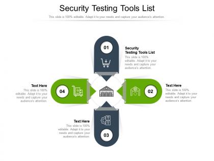 Security testing tools list ppt powerpoint presentation layouts graphics tutorials cpb