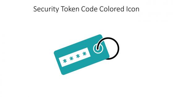 Security Token Code Colored Icon In Powerpoint Pptx Png And Editable Eps Format