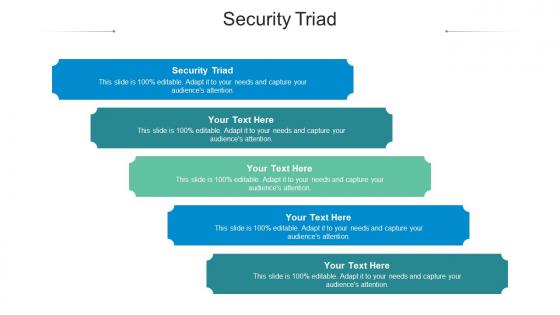 Security triad ppt powerpoint presentation styles outline cpb