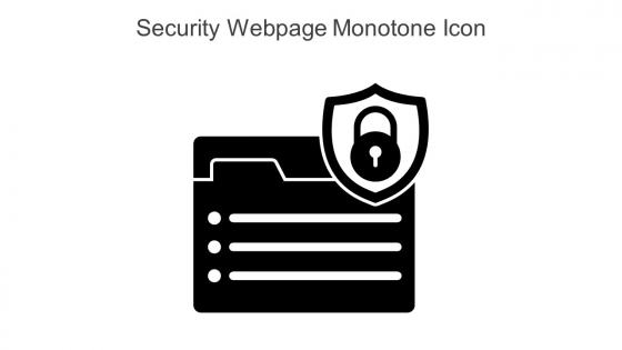 Security Webpage Monotone Icon In Powerpoint Pptx Png And Editable Eps Format