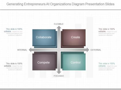 See generating entrepreneurs at organizations diagram presentation slides