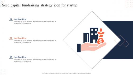 Seed Capital Fundraising Strategy Icon For Startup