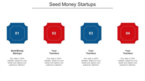 Seed Money Startups Ppt Powerpoint Presentation Ideas Model Cpb