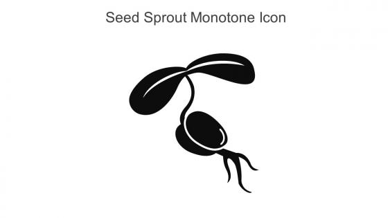 Seed Sprout Monotone Icon In Powerpoint Pptx Png And Editable Eps Format