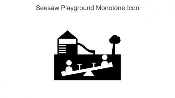 Seesaw Playground Monotone Icon In Powerpoint Pptx Png And Editable Eps Format