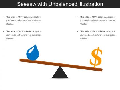 Seesaw with unbalanced illustration