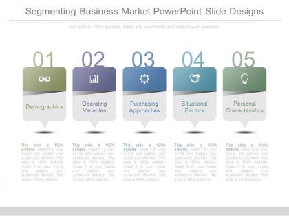 Segmenting business market powerpoint slide designs