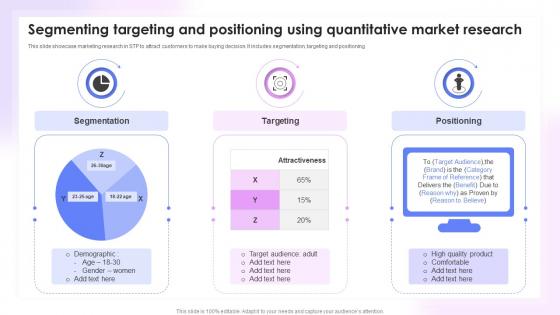 Segmenting Targeting And Positioning Using Quantitative Market Research