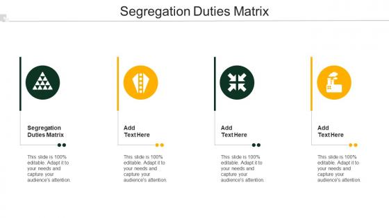 Segregation Duties Matrix Ppt Powerpoint Presentation Gallery Inspiration Cpb