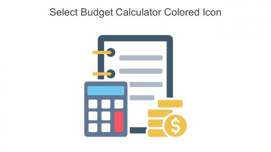 Select Budget Calculator Colored Icon In Powerpoint Pptx Png And Editable Eps Format