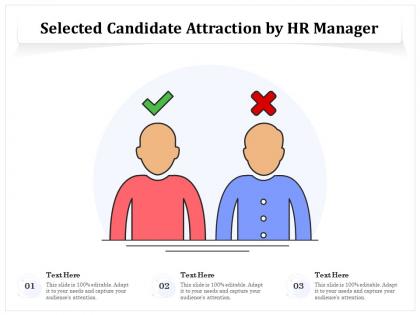 Selected candidate attraction by hr manager