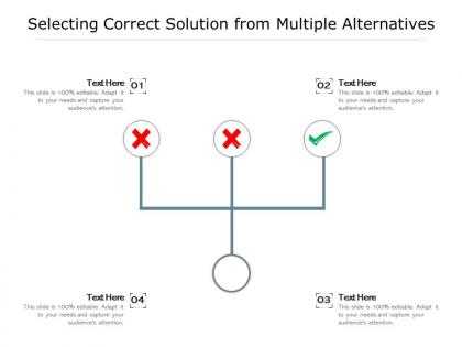 Selecting correct solution from multiple alternatives