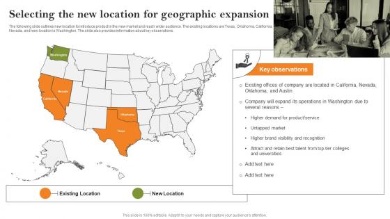 Selecting The New Location For Geographic Expansion Growth Strategies To Successfully Expand Strategy SS