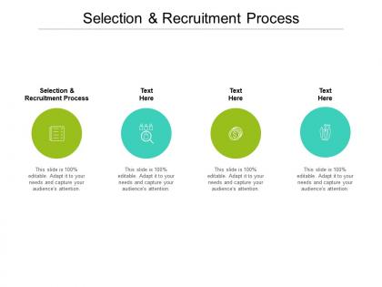 Selection and recruitment process ppt powerpoint presentation professional display cpb
