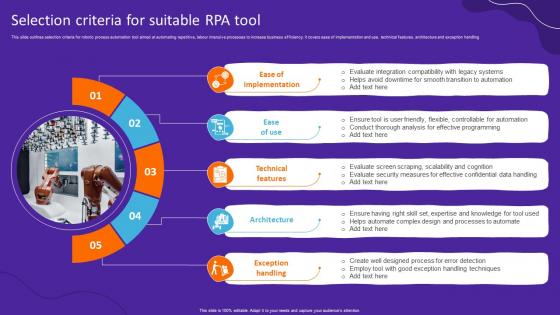 Selection Criteria For Suitable RPA Tool