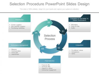 Selection procedure powerpoint slides design