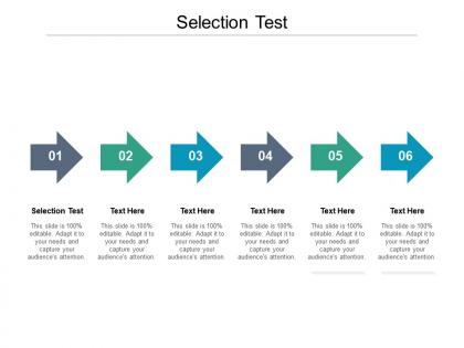 Selection test ppt powerpoint presentation layouts structure cpb