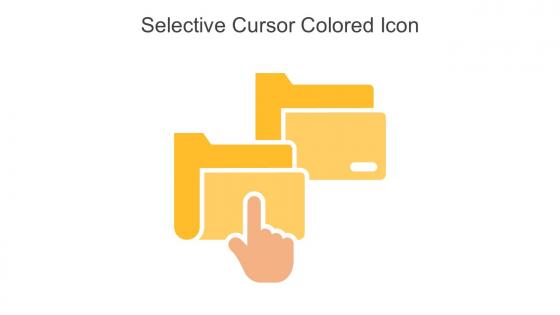 Selective Cursor Colored Icon In Powerpoint Pptx Png And Editable Eps Format