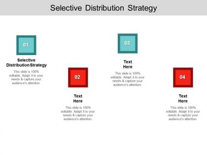 Selective distribution strategy ppt powerpoint presentation professional icons cpb