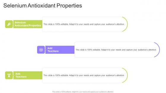 Selenium Antioxidant Properties In Powerpoint And Google Slides Cpb