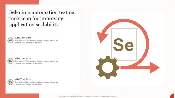 Selenium Automation Testing Tools Icon For Improving Application Scalability
