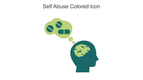 Self Abuse Colored Icon In Powerpoint Pptx Png And Editable Eps Format