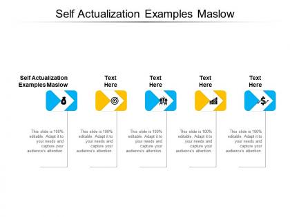 Self actualization examples maslow ppt powerpoint presentation model graphics template cpb