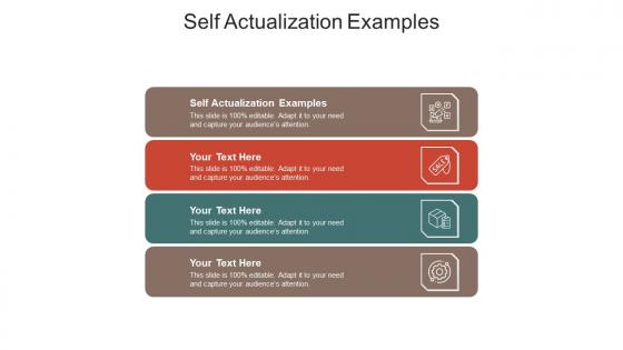 Self actualization examples ppt powerpoint presentation portfolio file formats cpb
