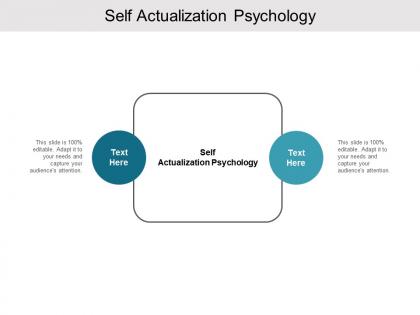 Self actualization psychology ppt powerpoint presentation model graphics cpb