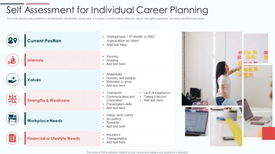 Self Assessment For Individual Career Planning