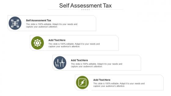 Self Assessment Tax Ppt Powerpoint Presentation Show Master Slide Cpb