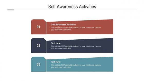 Self awareness activities ppt powerpoint presentation gallery picture cpb