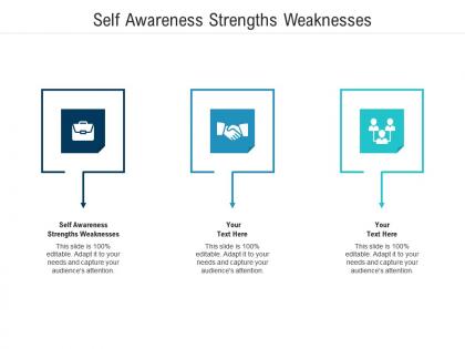 Self awareness strengths weaknesses ppt powerpoint presentation file topics cpb