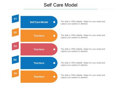 Self care model ppt powerpoint presentation pictures design inspiration cpb