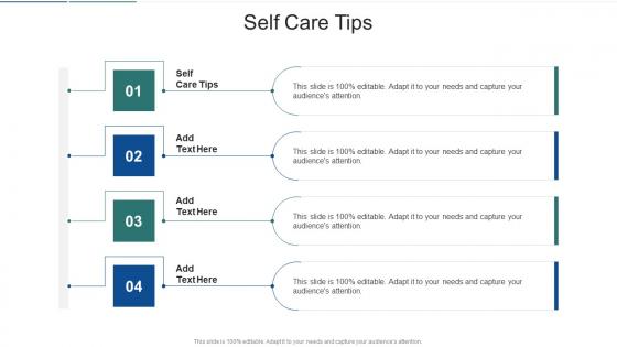 Self Care Tips In Powerpoint And Google Slides Cpb