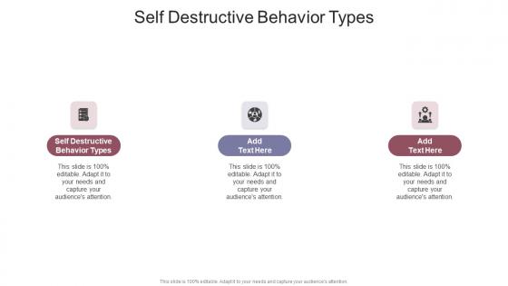 Self Destructive Behavior Types In Powerpoint And Google Slides Cpb
