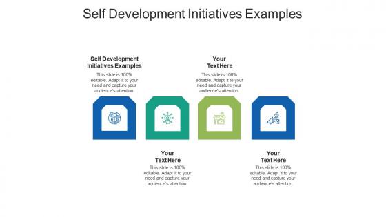 Self development initiatives examples ppt powerpoint presentation portfolio professional cpb
