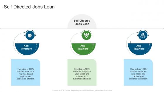 Self Directed Jobs Loan In Powerpoint And Google Slides Cpb