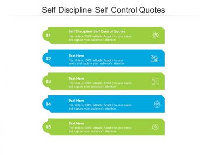 Self discipline self control quotes ppt powerpoint presentation portfolio ideas cpb