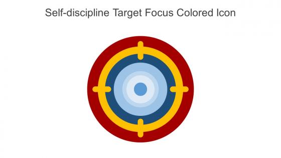 Self Discipline Target Focus Colored Icon In Powerpoint Pptx Png And Editable Eps Format