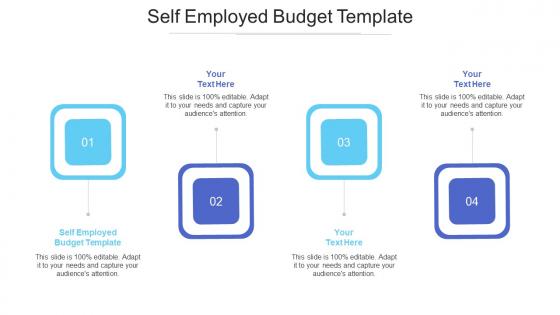 Self Employed Budget Template Ppt Powerpoint Presentation Ideas Diagrams Cpb