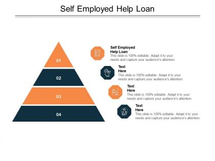 Self employed help loan ppt powerpoint presentation layouts tips cpb